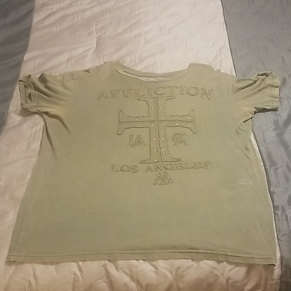 Affliction V neck shirt